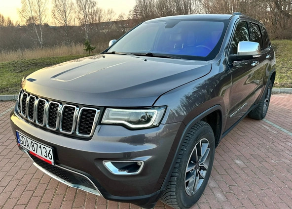 Jeep Grand Cherokee cena 119549 przebieg: 163600, rok produkcji 2019 z Dąbrowa Tarnowska małe 301